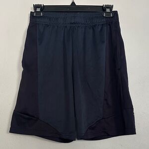 All in Motion Men navy & black Athletic Workout Shorts w/drawstring  & pockets